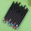 12 Color Waterproof Retractable Vegan Private Label Eyeliner Pencil 3 in 1 Neon Colors for Eye Makeup