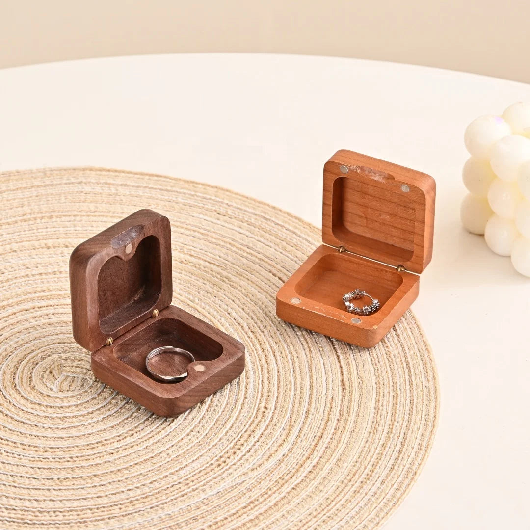 Custom Wood Small Storage Box Mini Gift Craft Box for Jewelry Deciduous Teeth Pill