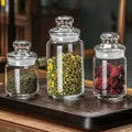 Wholesale Price Stocked Candy Food Nut Coffee Bean Candy Scented Glass Candle Jars 750ml Clear Glass Jar with Glass Lid