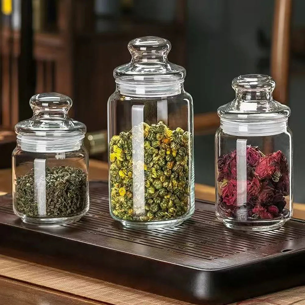 Wholesale Price Stocked Candy Food Nut Coffee Bean Candy Scented Glass Candle Jars 750ml Clear Glass Jar with Glass Lid