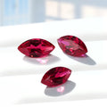 Starsgem Marquise Shaped Lab Grown Rose Gemstone Blood Red Diamond Emerald Synthetic for Jewelry Making for Ring Setting