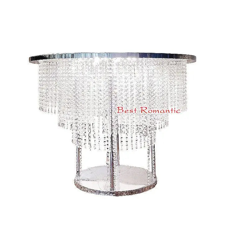 Iron Acrylic Wedding Decoration Ornaments Elegant Champagne Table Props for Weddings Packed in Cartons