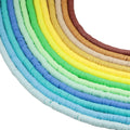 Factory Wholesale Jibaizhao Rich and Colorful 6mm Round Soft Ceramic Clay Porcelain Bead DIY Bracelet Necklace Heishi Green Pale
