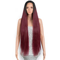 Ash Blonde Ombre T Part Synthetic Wig Wholesale Prices Middle Part Lace Front Wig Long Silky Straight HD Transparent Swiss