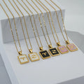 New Wholesale Stainless Steel Shell 12 Zodiac Sign 18k Gold Pendant Necklace for Women Birthday Gifts