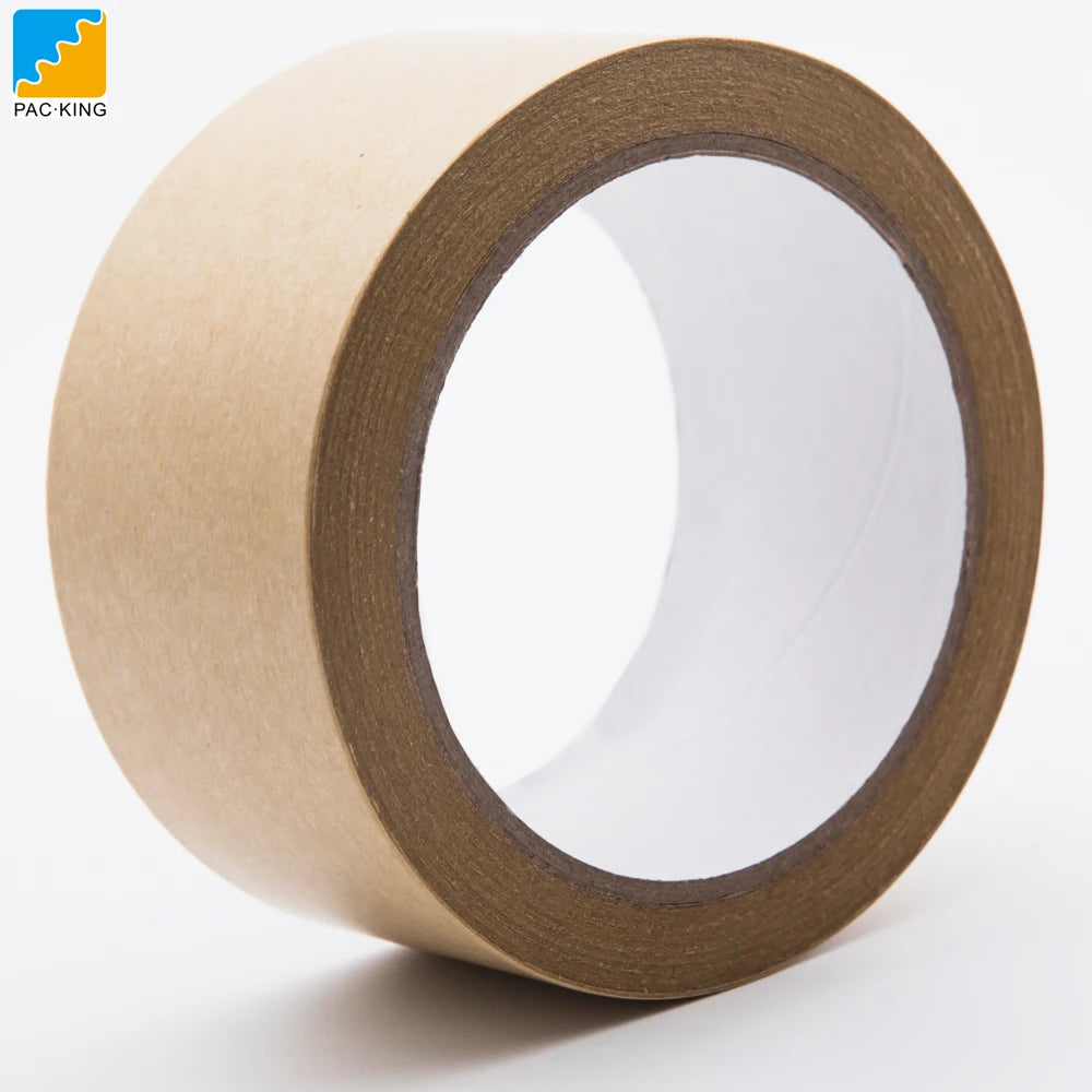 Brown Packing Tape  Water Activated Tape Kraft  Paper  Packing Adhesive Tape Custom logo Boxes for Packiging