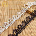 High Quality Polyester Silk Voile Barcode Lace Wedding Accessories Single Side Computer Embroidery for Garment Decorations