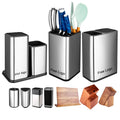 XITUO Knife Stand Holder High End Kitchen Accessories for Kitchen Knife Multi-Function Stainless Steel Knife Holder Stand Block