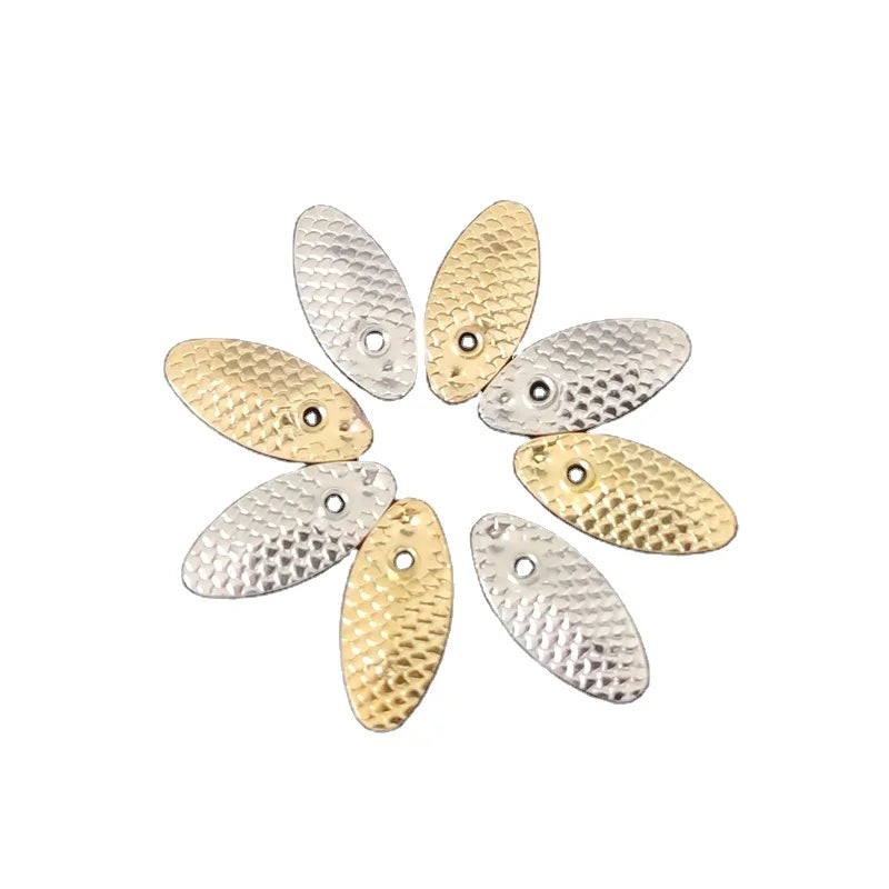 Gulang Melon Seed Sequin Single Hook Fishing Lure Swim Bait Isca Artificial Trout Lure Fishing Sequin Metal Spoons Lure