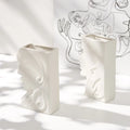 Post-modern Style Handmade Ceramic Tabletop Flower Vase with Creative Design for Contemporary Home Decoration