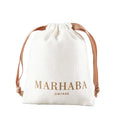 Custom Organic Cotton Drawstring Jewelry Pouch 100% Recyclable Silk Screen Printed Logo Gift Packaging for Rings Watches Eyewear