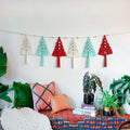 Big Hand-woven Macrame Christmas Wall Hanging Tapestries Bohemia Xmas Tree Hanging Ornaments Boho Long Tassel Home Bedroom Decor