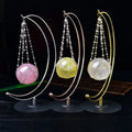 Handcrafted Alloy Crystal Ball Storage Base Ornament Fashionable Crystal Jewelry Ball Base Ornament Souvenir
