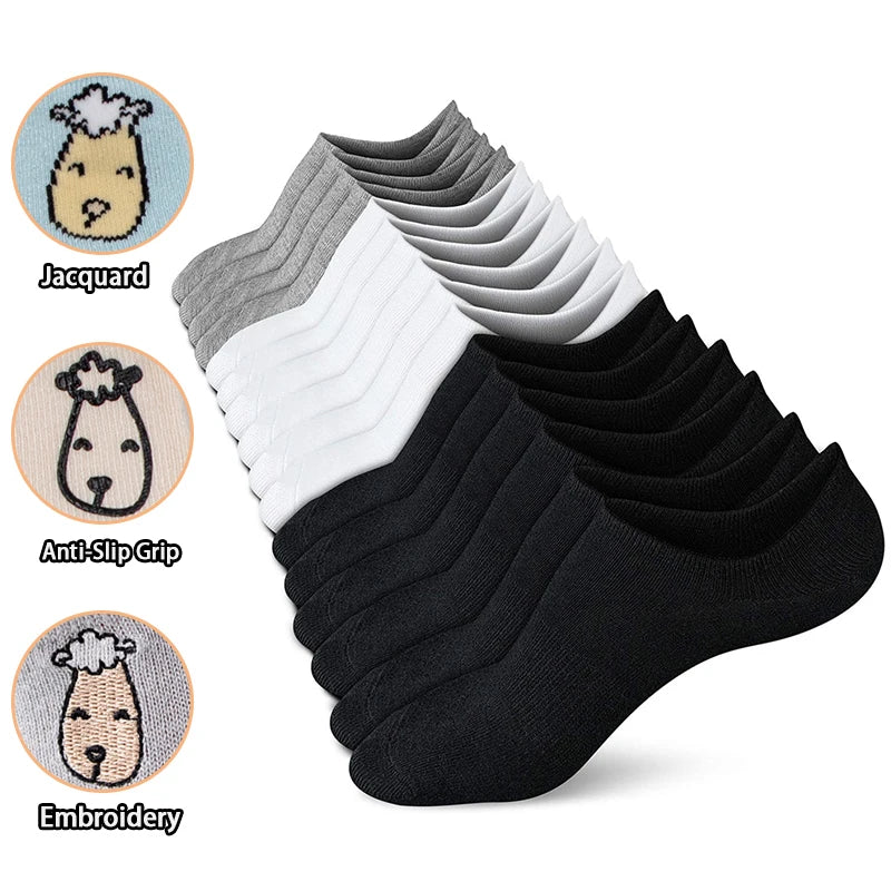 Men's Breathable Athletic Cotton Socks Jacquard Design Custom Logo No-Show Anti-Slip Invisible Running Summer Sports Sock