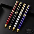 Wholesale Customizable Logo Black Metal Ballpoint Pen Orange Sports Design for Business Meetings Advertising 0.5/1.0mm Writing