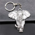WYSIWYG 71x63mm Antique Silver Plated Antique Bronze Plated Zinc Alloy Elephant Keychain Accessories P2-ABD-C10984
