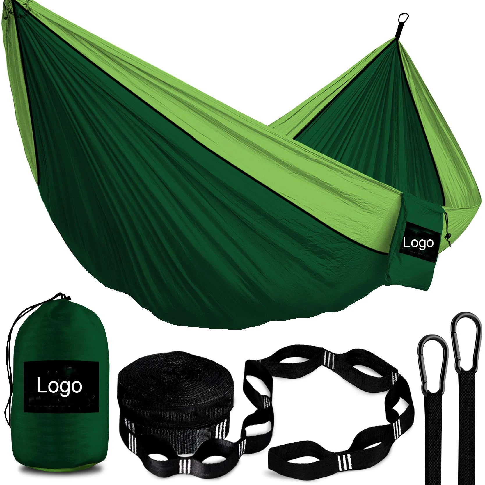 Custom Ultralight Double Outdoor Camping Hammock Tree Straps Nylon Portable Hamacas Swing Haven Tent Travel Hammocks