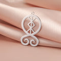 Stainless Steel Troll Cross Charm Hollow Out  Gold Plated Troll Cross Amulet Pendant Jewelry Accessories for Necklace Bracelet