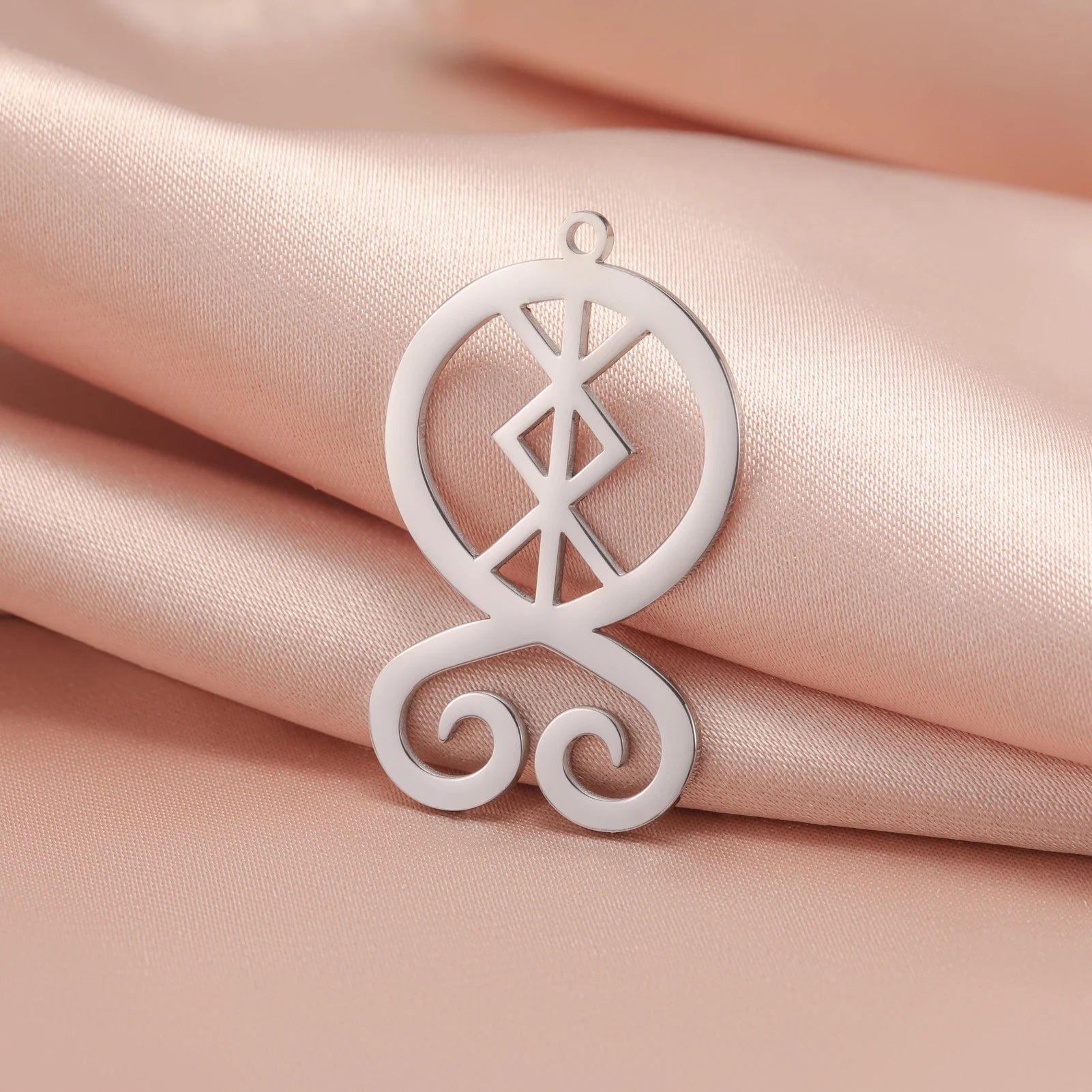 Stainless Steel Troll Cross Charm Hollow Out  Gold Plated Troll Cross Amulet Pendant Jewelry Accessories for Necklace Bracelet