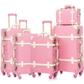 Luggage Sets 5 Piece with Cosmetic Case PU Leather Luggage with TSA Lock  360 Spinner Wheels Durable Luggage Set for Women