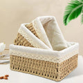 New Arrivals Household Wicker Willow Storage Basket Make up Storage Box Desktop Storage Drawer Box