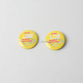 OEM Offset Printing Tinplate Button Badge with Safety Pin Cartoon Character