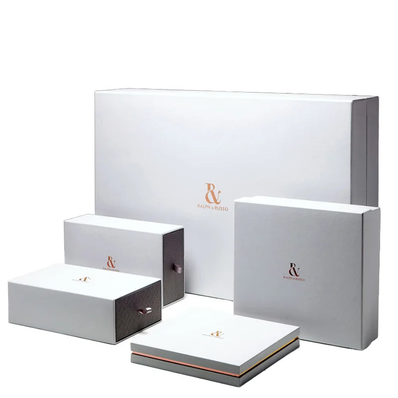 Custom Logo White Rigid Hard Coated Paper Recyclable High Quality Custom Size Gift Box Photo Frame Embossed Gold Foil Matt