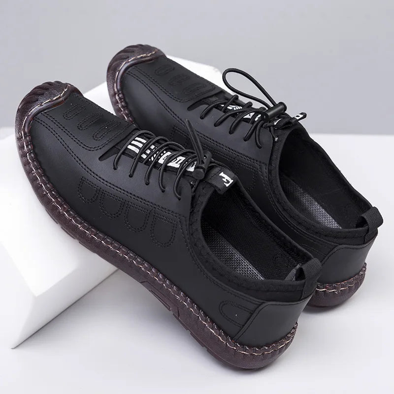 Wholesale Hot Sale Manufacture Men's Casual Shoes PU Upper Breathable Walking Shoes