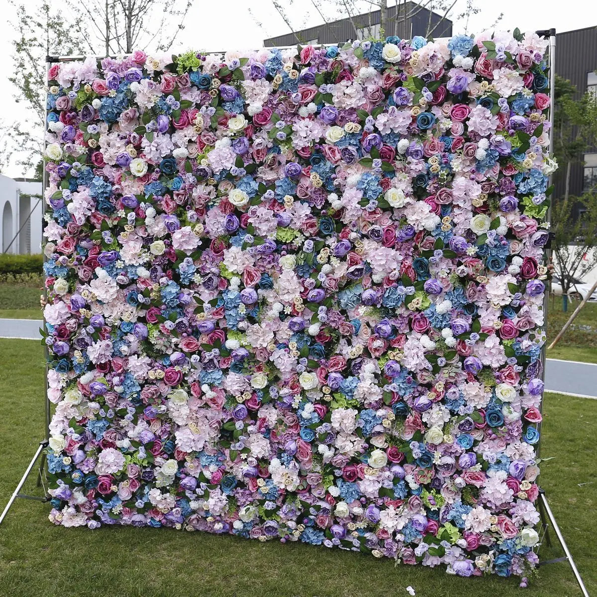 8ft X 8ft Wedding Artificial Silk Rose Flower Wall Panel Backdrop Artificial Flower Decorative Flowers for Wall