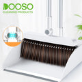 Magnetic Broom and Dustpan Set with Long Handle for Home Upright Standing Sweep Brush Cleaning Floor