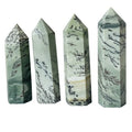 Wholesale Natural Healing Stone Crystal Point Wand Dendritic Jasper Tower for Decoration