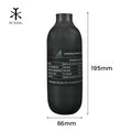 TUXING Customizable High Strength Safety Seal 0.36L Frosted High Pressure 300Bar 4500psi Scuba Diving PCP Carbon Fiber Air Tank
