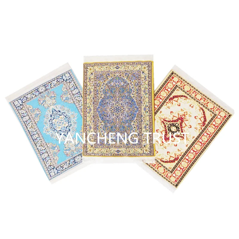 Non-Slip Wholesale Oriental Style Rug Customized Vintage Embroidery Coasters