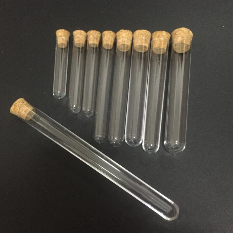 Plastic PS Hard test Tube with Wooden Cork 12*60mm 12*100mm 15*100mm 15*150mm 16*100mm 18*100mm 20*150mm test Tube