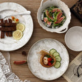 Retro Relief Ceramic Plate American Western Food Plate Fruit Salad Binaural Bowl Rice Bowl