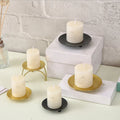 Elegant Iron Plate Metal Candle Stand Wholesale Christmas Home Decoration Elegant Christmas Pillar Candlestick Holder Metal