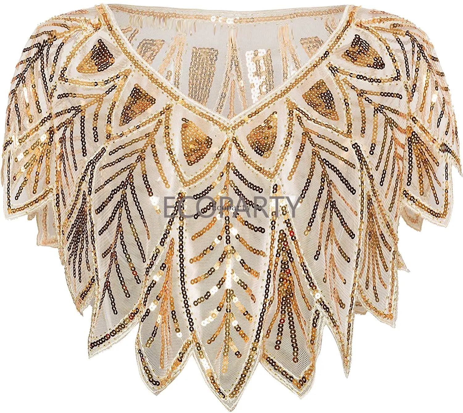 Drop Ship  50 Women 1920s Shawl Wraps Sequin Beaded Evening Cape Bridal Shawl Bolero Flapper Cover up