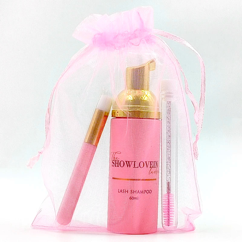 Make Your Own Lash Shampoo 60ml 100ml Eyelash Cleanser With Lash Shampoo Brush