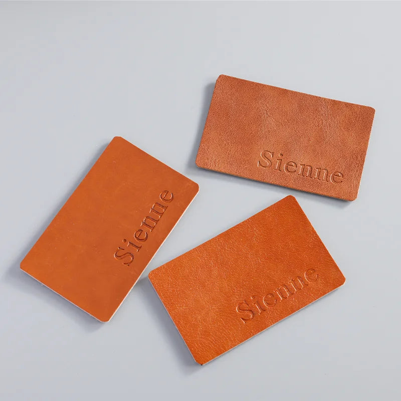 2023 HOT Sample Clothes Label Sew Clothes High Density Comfort Garment Leather Label Leather Logo Leather Tag Embossed