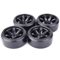 4pcs 12mm 1:10 Scale RC Car Drift Tires 62x26mm Wheel Accessories for HSP HPI Traxxas Kyosho Tamiya Racing Car Hard Tires Parts