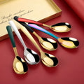 Customized Logo Mini Gold Spoons Luxury Korean Design 304 Stainless Steel Travel Set for Coffee Tea Dessert & Dinner