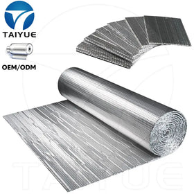 Reflective Aluminum Foil Double Bubble Insulation Roll for Metal Roofing Steel Buildings Warehouse and Industrial Construction