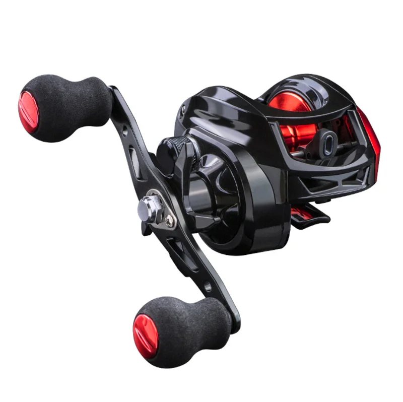 13+1BB 7.2 1 Low Profile Sea Magnetic Brake Casting Reel Saltwater Fishing Wheel Carrete De Pesca Metal Plastic for River