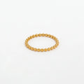 Fenny 18K Gold Plated Wholesale Geometric Versatile Dainty Beaded Pave Stainless Steel Finger Ring Trendy for Women