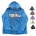 Men' s Hoodies & Sweatshirts Pullover Oversized Full Zip up Hoodie Jacket Custom Full Face Rhinestone Puff Print Hoodies for Men