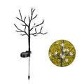 Solar Stake Lights Outdoor Decorative Warm White Cherry Blossoms Christmas Solar Lights for Pathway PatioYardLawnBackyard