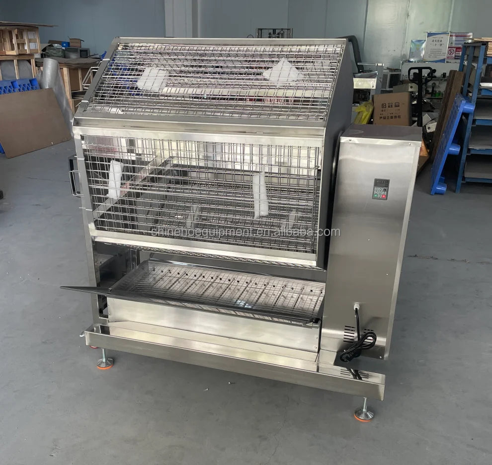 Heavy Duty Stainless Steel Charcoal Whole Chicken Rotisserie Grill Oven