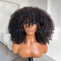 Wholesale Brazilian Virgin Cuticle Aligned Human Hair Frontal Lace Wigs Afro Kinky Curly Wig Transparent Black Lace for Women
