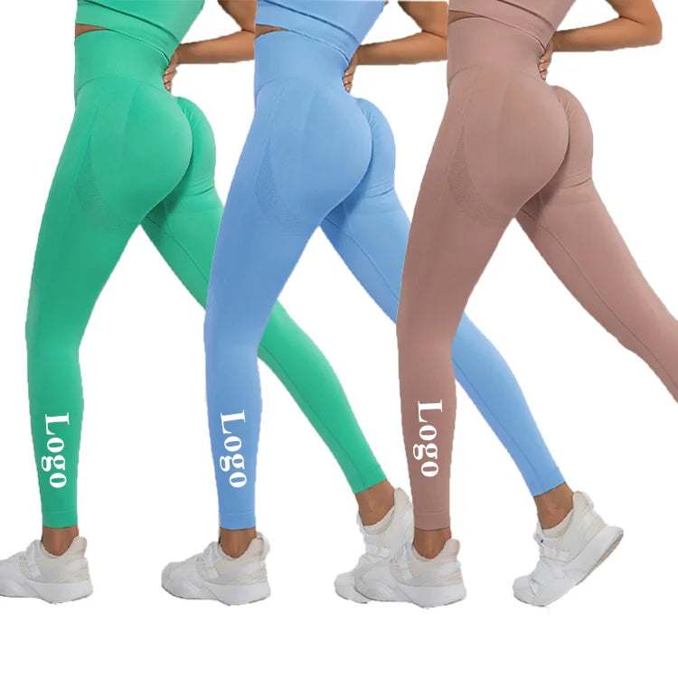 Tiktok Plus Size High Waist Scrunch Butt Seamless Yoga Tight Pants Gym Leggings Running Workout Leggings for Women