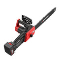 12" Brushless Handheld Electric Chain Saw Rechargeable Cordless Chainsaw Power Tools Portable Garden Wood Cutting Machine